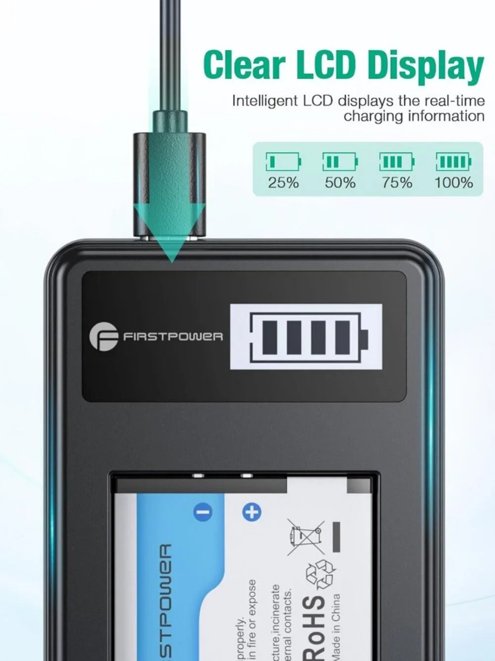 Rechargeable Battery Charger Kit for Canon PowerShot Elph 360 & More - Fast